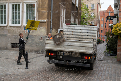 Zakończenie przebudowy Długiego Pobrzeża w Gdańsku....