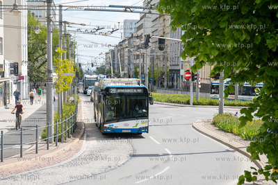 Ul. 10 lutego. Komunikacja miejska w Gdyni. Linia 29...