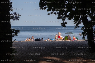 Gdynia Orłowo. Upalny dzień nad morzem. 29.06.2019...