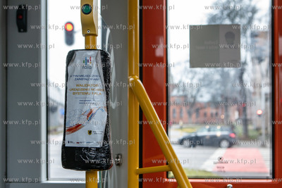 Gdańsk, Tramwaj nr 9. Nz. Miejsce w ktorym zainstalowany...