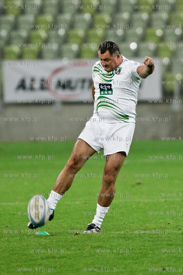 Gdansk. PGE Arena. Mecz ekstraklasy rugby. Derby trojmiasta...