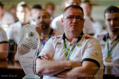 Gdansk. Sala Obrad Rady Miasta. Wizyta zespolu siatkarzy...