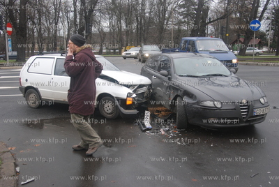 Stluczka na al. Grunwaldzkiej w Gdansku.
11.01.2007...