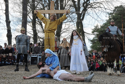 W scenerii Kaszubskiej Golgoty zostala odegrana Inscenizacja...