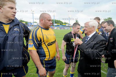 Stadion GOSiR w Gdyni. Mecz o Mistrzostwo Polski w...