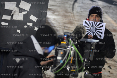 Plan zdjeciowy filmu o masakrze robotnikow na Wybrzezu...