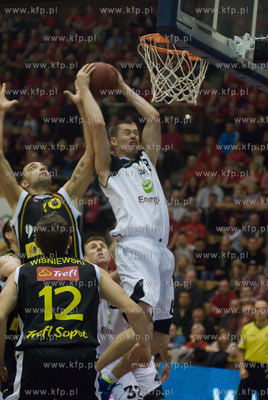 Hala Gryfia w Slupsku. Energa Czarni Slupsk wygrala...