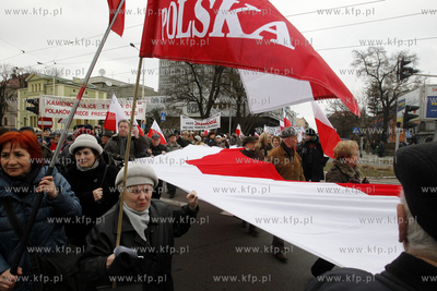 Szczecin. Protest i przemarsz ludzi, ktorzy nie zgadzaja...