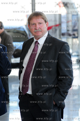 Gdansk. Przylot Pucharu EURO 2012 na gdanskie lotnisko...