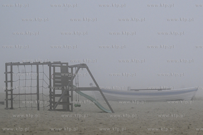 Sopot. Molo i plaza. Mgla. 14.04.2023 fot. Jerzy Bartkowski...