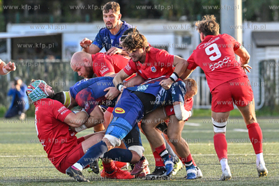 Sopot. Stadion Ogniwo Sopot. Ekstraliga rugby. Mecz...