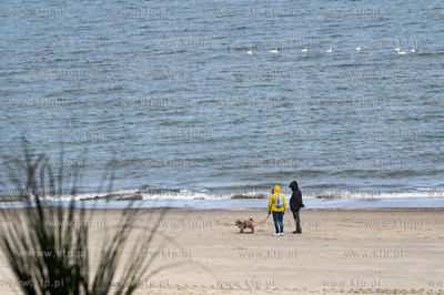 Sopot. Widok z budynku Mamuszki 14 na morze.07.04.2025...