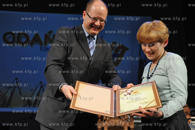 Gdansk, uroczystosc wreczenia Nagrod Miasta Gdanska...