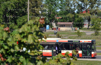 Gdansk Zaspa. Widok na ul. Hynka od strony podjazdu...