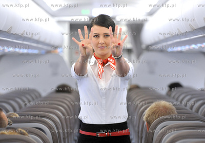 Lotnisko w Gdansku. Prezentacja nowego samolotu airbusa...