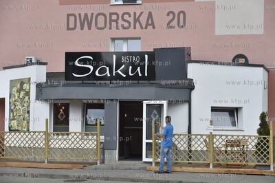 Gdańsk Brzeźno. Ul. Dworska. Bar bistro Sakul. 23.06.2018...