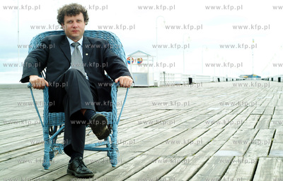 Prezydent Miasta Sopotu Jacek Karnowski na sopockim...