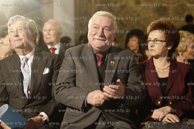 Gdansk. Ratusz Glownomiejski. Lech Walesa otrzymal...