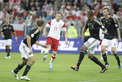 Gdansk. Stadion pilkarski PGE Arena. Mecz towarzyski...