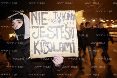 Gdańsk, Protest przeciwko podpisanej przez Polskę...