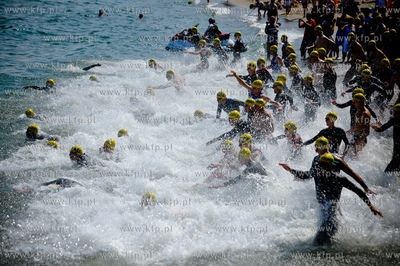Gdynia. Bulwar nadmorski. Mistrzostwa Polski w Aquatlonie,...