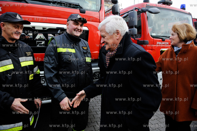 Gdansk. Komenda Wojewodzkiej PSP w Gdansku. Przekazanie...