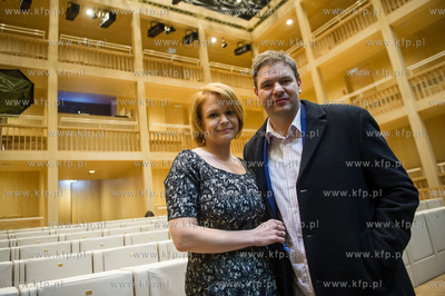 Gdansk. Teatr Szekspirowski. Daria Widawska i Tomasz...
