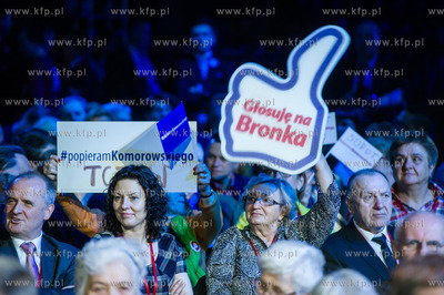 Sopot. Hala 100-lecia. Final Maratonu Poparcia Bronislawa...