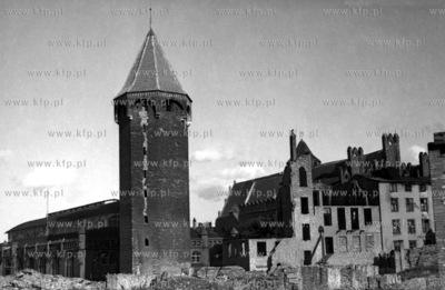 Gdansk, baszta Jacek przy ul. Panskiej, widok od strony...