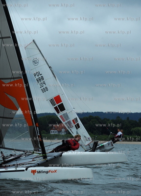 Sopot. Regaty Katamaranow 3 Mola.
n/z Jacek Noetzel
19.07.2009
fot....