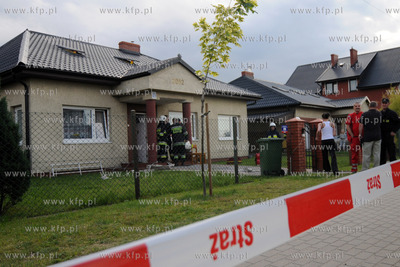 W Domu Opieki w Rumi doszlo do pozaru w pomieszczeniu...