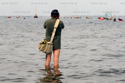 XII edycja Marszu Sledzia przez Zatoke Pucka na trasie...