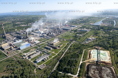 Zakłady Chemiczne POLICE SA z lotu ptaka. Police kolo...