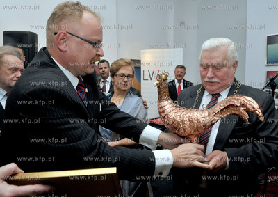 70 urodziny Lecha Walesy w oliwskim Palacu Opatow w...