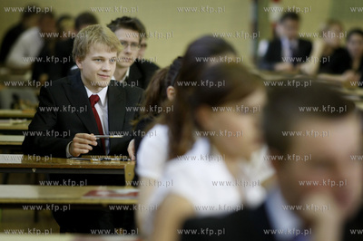 Gdansk. Liceum Ogolnoksztalcace nr XV. Matura pisemna...