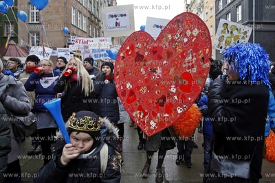 Demonstracja w obronie Pałacu Młodzieży w Gdańsku.
31.01.2015
fot....
