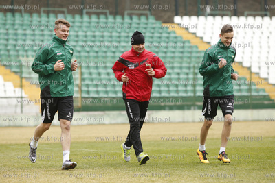 Gdańsk. Stadion przy ul. Traugutta. Trening drużyny...