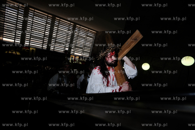 Wielki Piatek. Misterium Meki Panskiej na ulicach Gdanska....