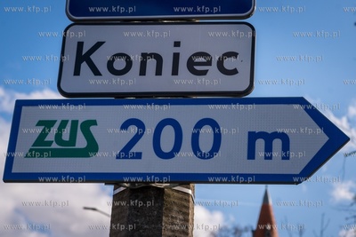Znak informacyjny ZUS. 25.022020 / fot. Anna Rezulak...