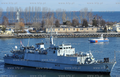 Okrety Stalego Zespolu Obrony Przeciwminowej NATO (SNMCMG-1)...