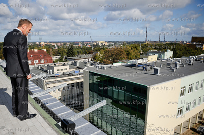 Gdansk. Uroczystosc zakonczenia budowy Centrum Medycyny...