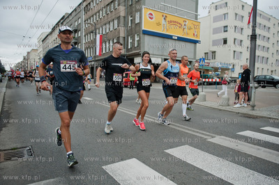 Gdynia. Ulica Swientojanska. XVIII Maraton Solidarnosci....