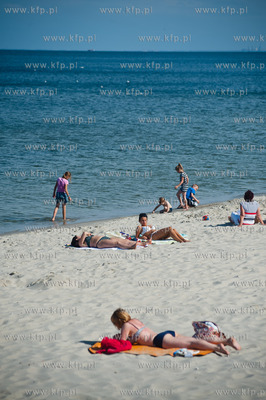 Gdynia. Plaza Miejska na kapielisku ktorej zniesiono...