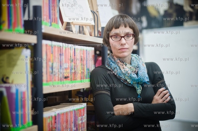 Gdansk. Biblioteka Manhattan w CH Manhattan. Spotkanie...