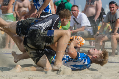 Plaza w Sopocie. Mistrzostwa Polski w rugby na plazy...