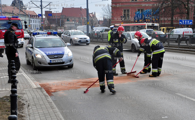 Gdansk. Wypadek na ul. Waly Jagiellonskie. Kierowca...
