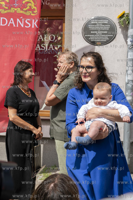 Gdańsk, Podwale Staromiejskie 89. Odsłonięcie tablicy...