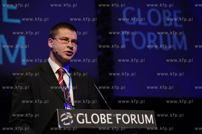 Gdansk, GLOBE FORUM 2009. Nz premier Lotwy -  Waldis...