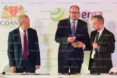 Uroczyste podpisanie umowy sponsorskiej oraz nadania...