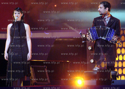 Festiwal Piosenki w Sopocie.Wystep zesplu GOTAN PROJECT....